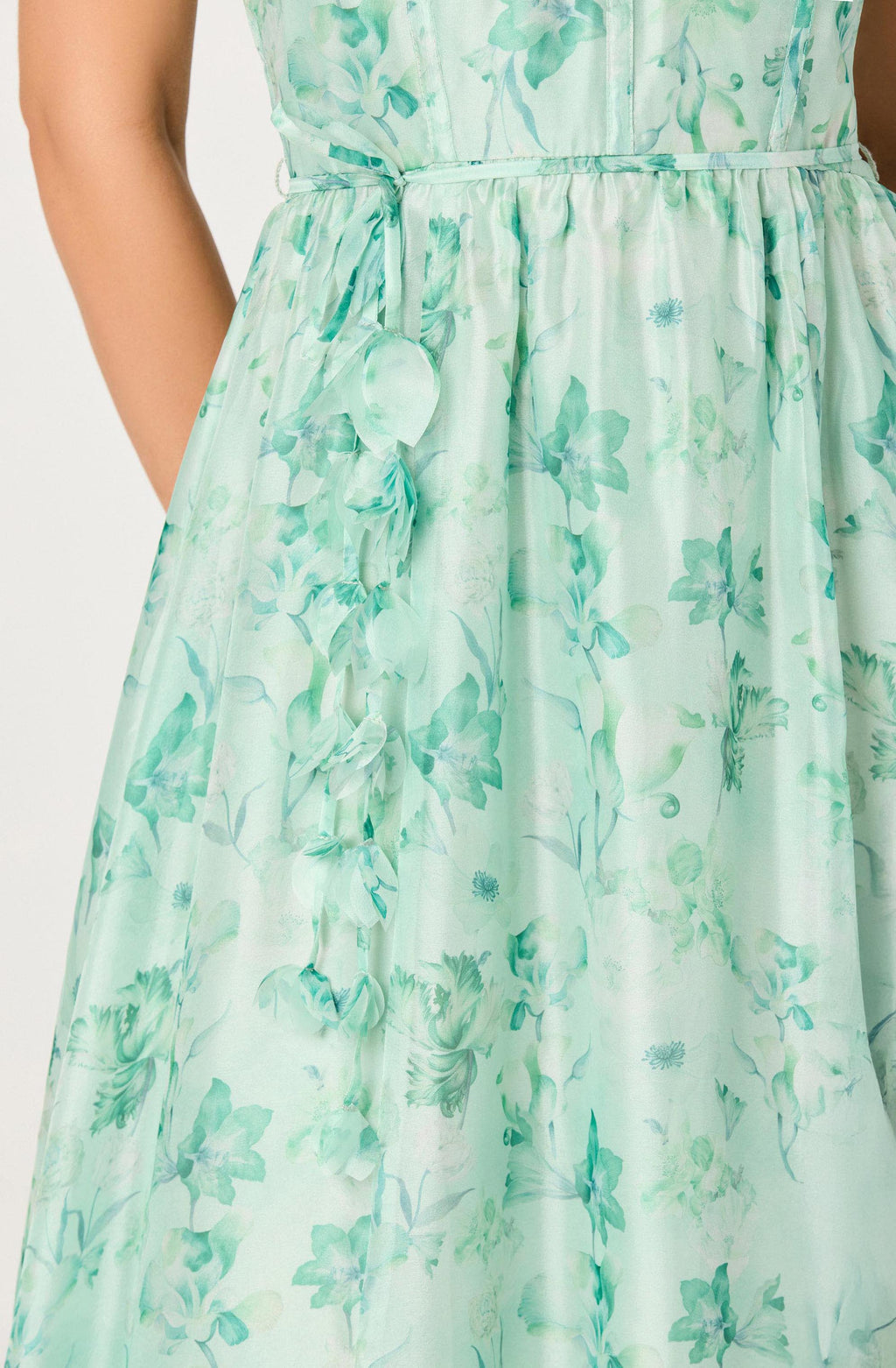 Halcyon Dress in Green Floral