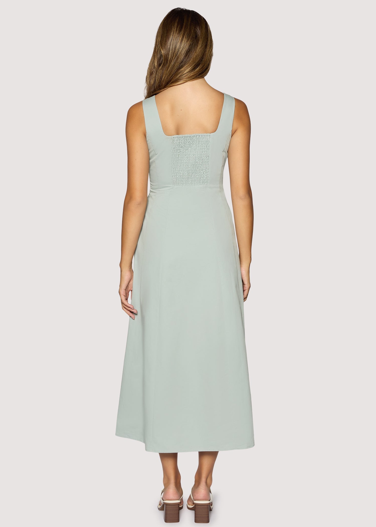 Vista Marina Maxi Dress in Dusty Blue