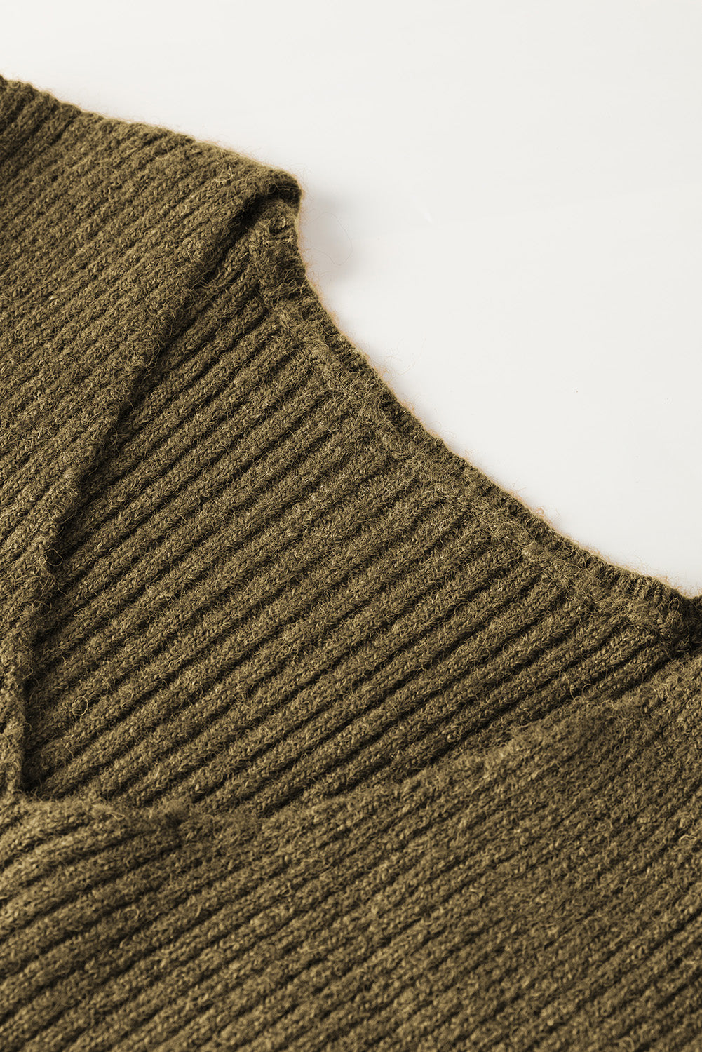 Pink V Neck Bodycon Sweater Dress