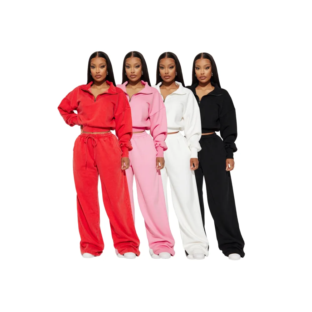 Rested Lounge Set – Pullover & Wide Leg Jogger