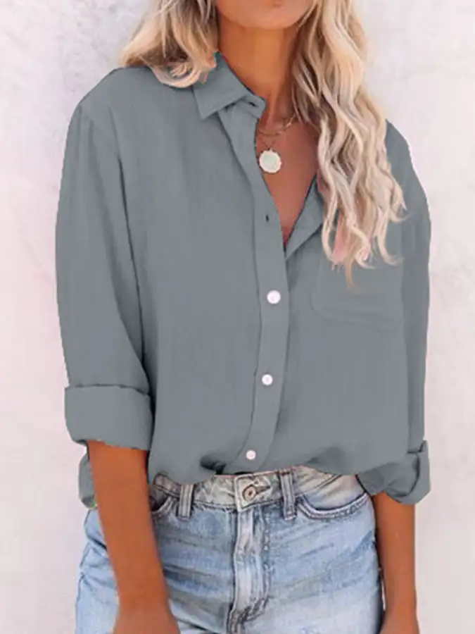 Spring Shirt Women's Fashion Casual Shirt