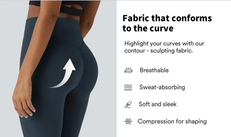 Women's High-Waist Shapewear Leggings With Pockets