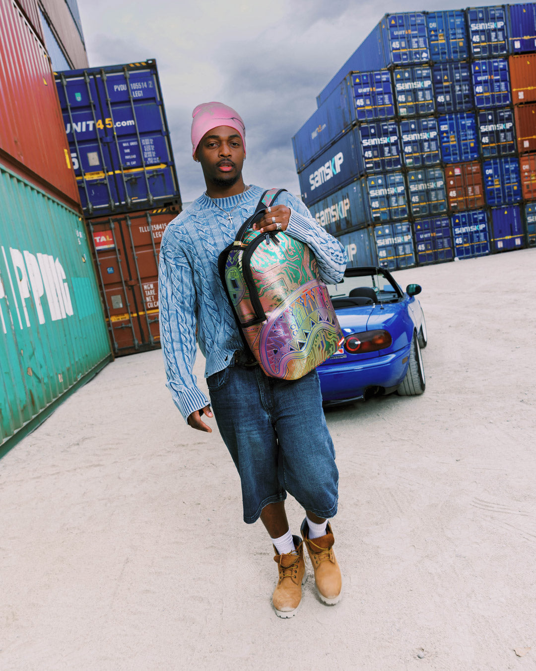 CIRCUIT BOARD MAGNETIC GRID BACKPACK