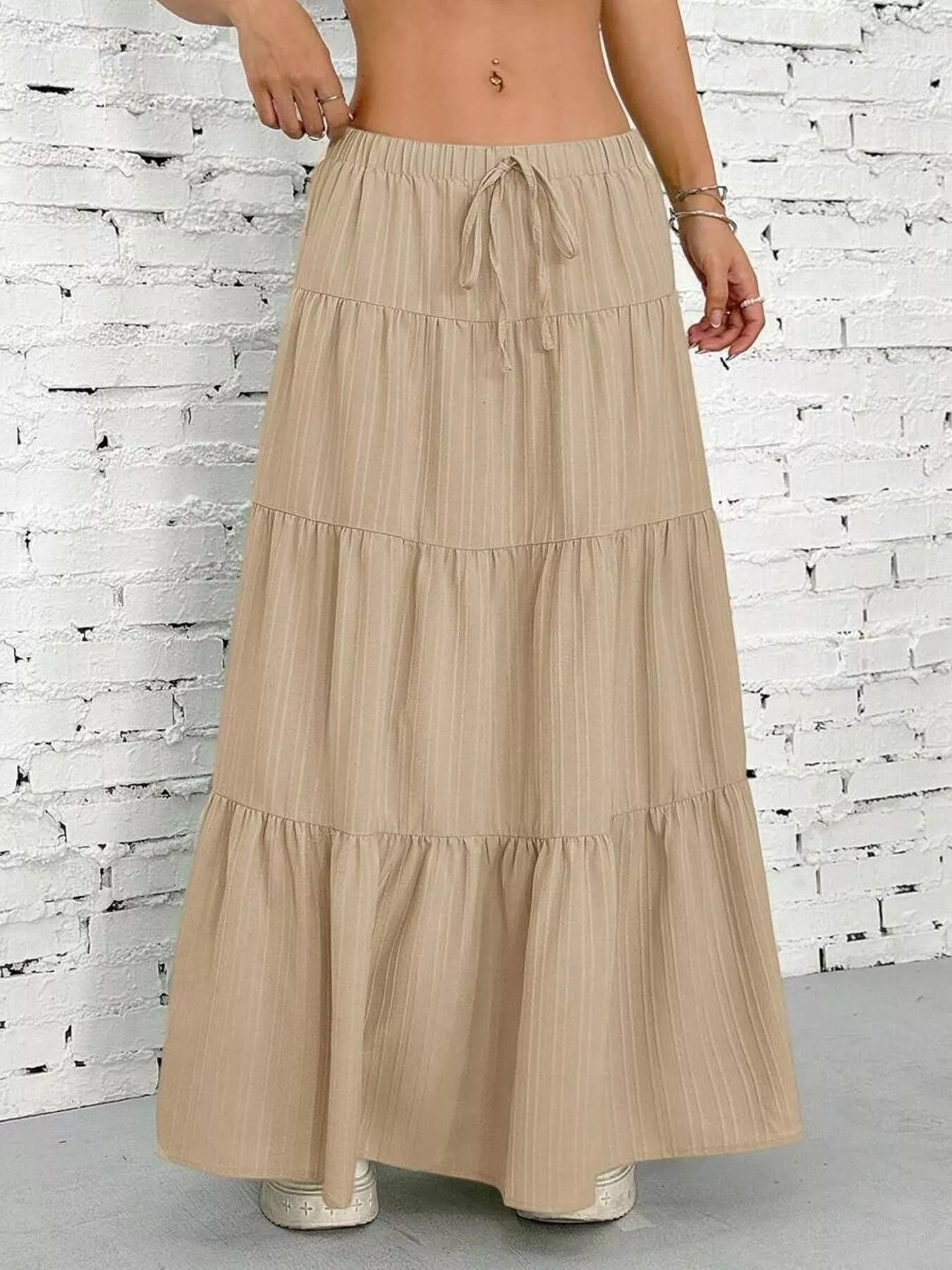 Flowy Tiered Maxi Skirt