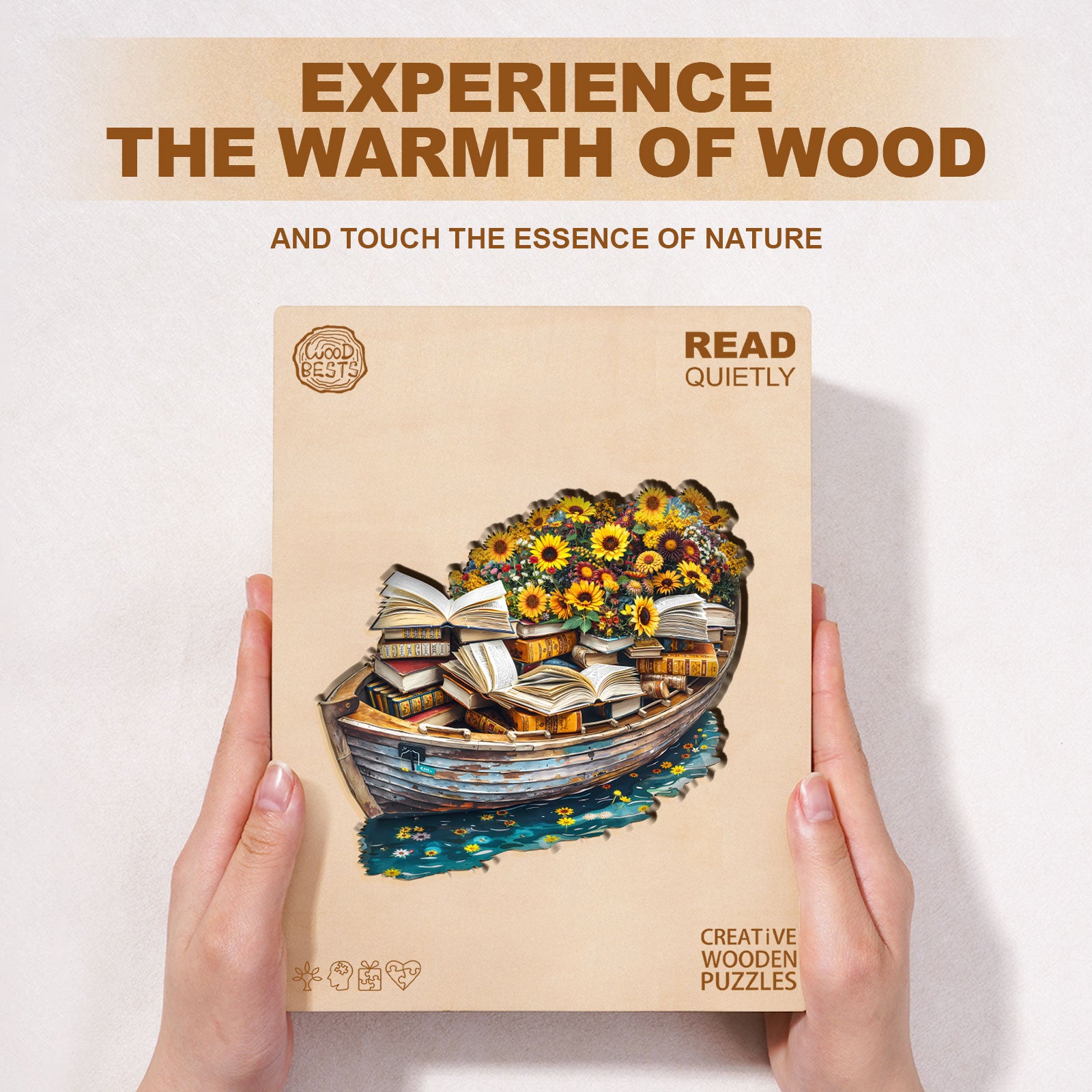 Read quietly Wooden Jigsaw Puzzle