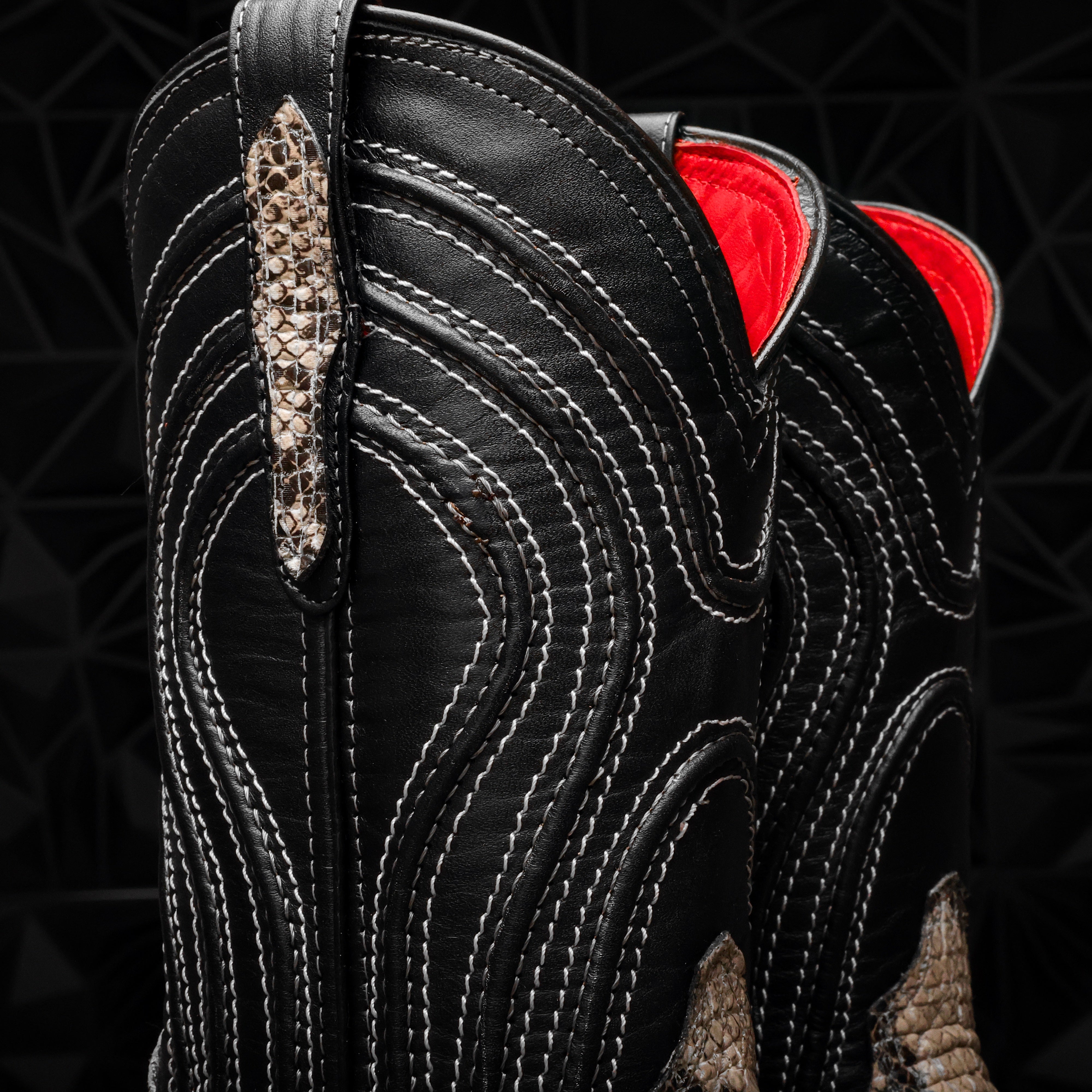 Bruce Mamba Leather Boots - Square Toe