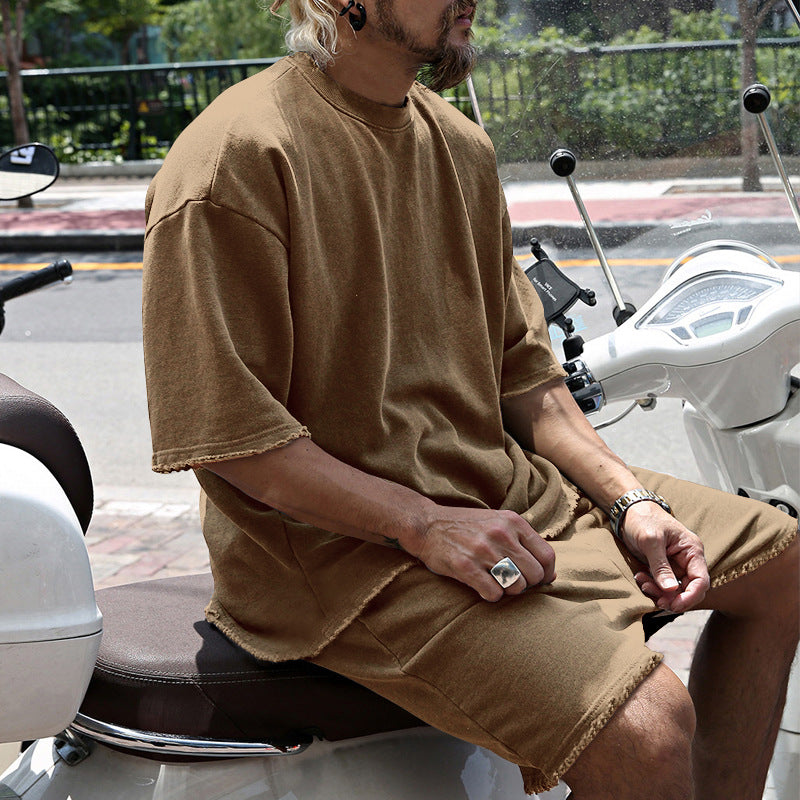 🏃‍♂️ 50% OFF NOW! 🎽 Casual Solid Sleeveless Sports Set – Moisture-Wicking & Loose Fit ☀️🩳