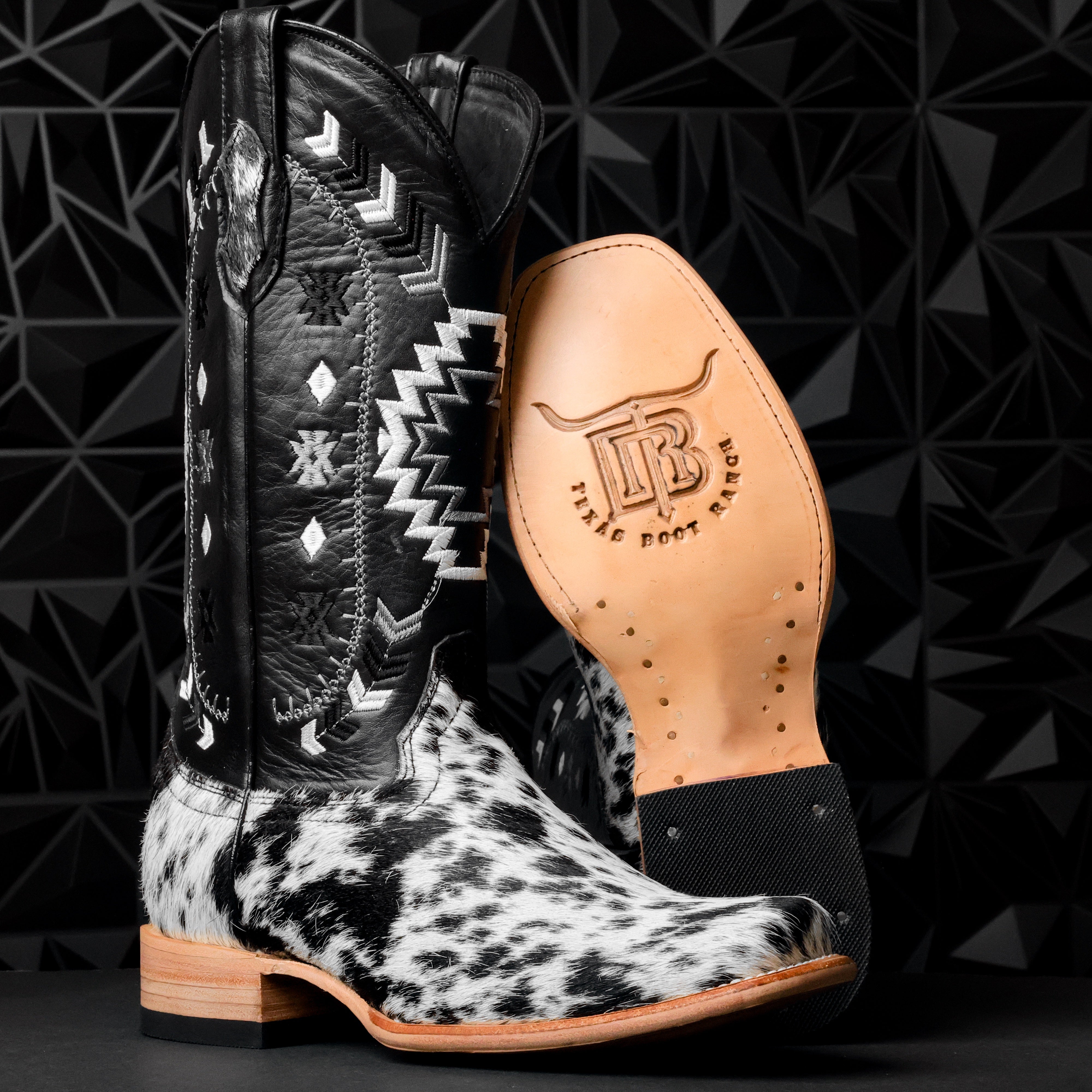 Genuine Cowhide Boots - Cutter Toe