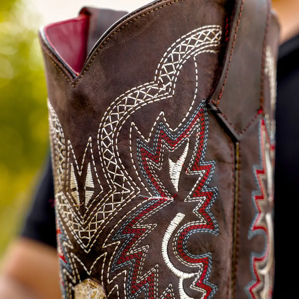 Desert Orix Ostrich Leather Boots With 3D Lightweight Sole - Composite Toe