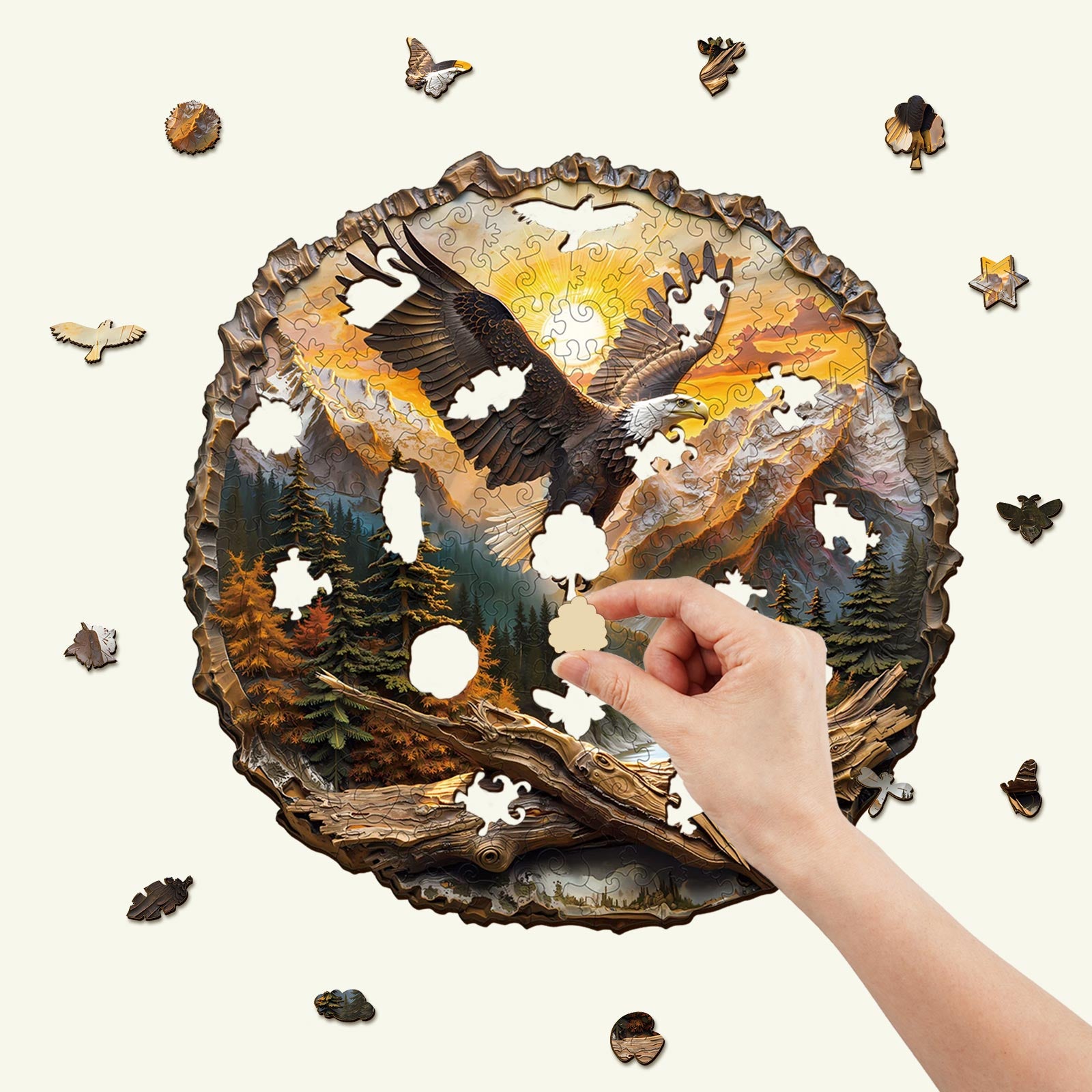 King of the Sky Wooden Jigsaw Puzzle