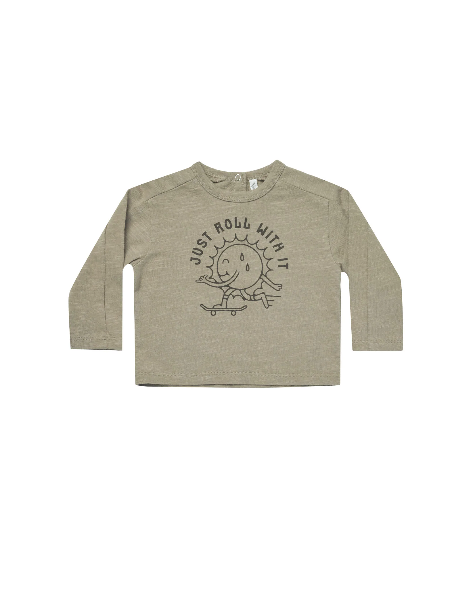 long sleeve paneled tee || just roll with it