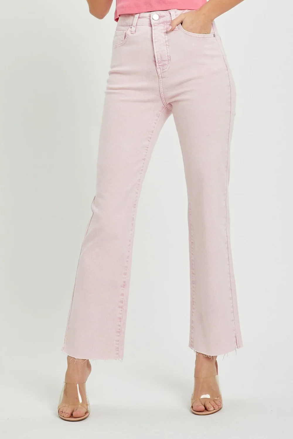 Full Size High Rise Tummy Control Straight Jeans
