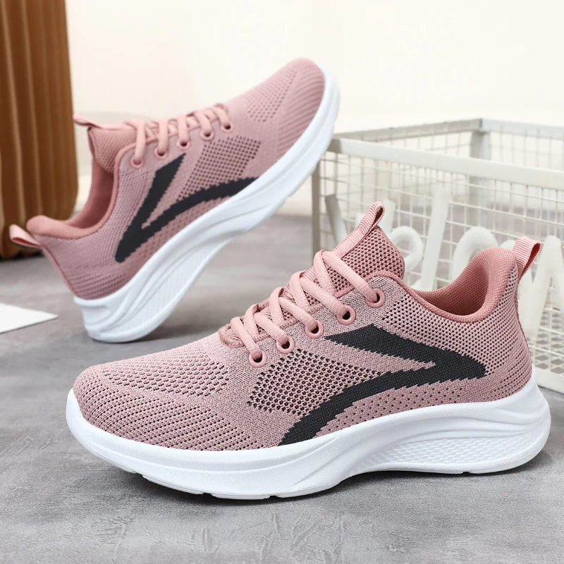 Lace Up Mesh Breathable Athletic Shoe (multiple color options)