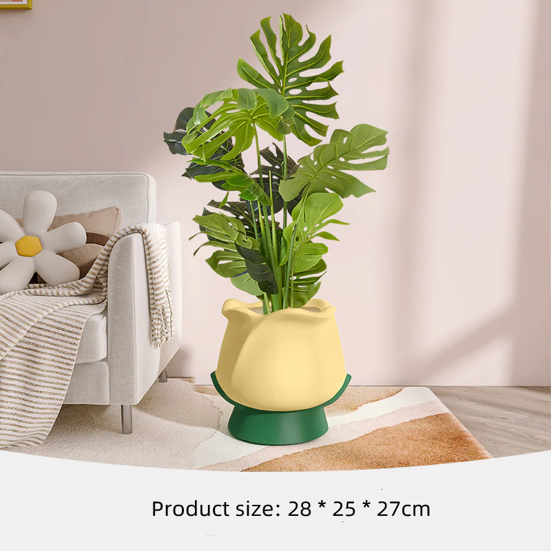 Ceramic Sculpted Tulip Vase