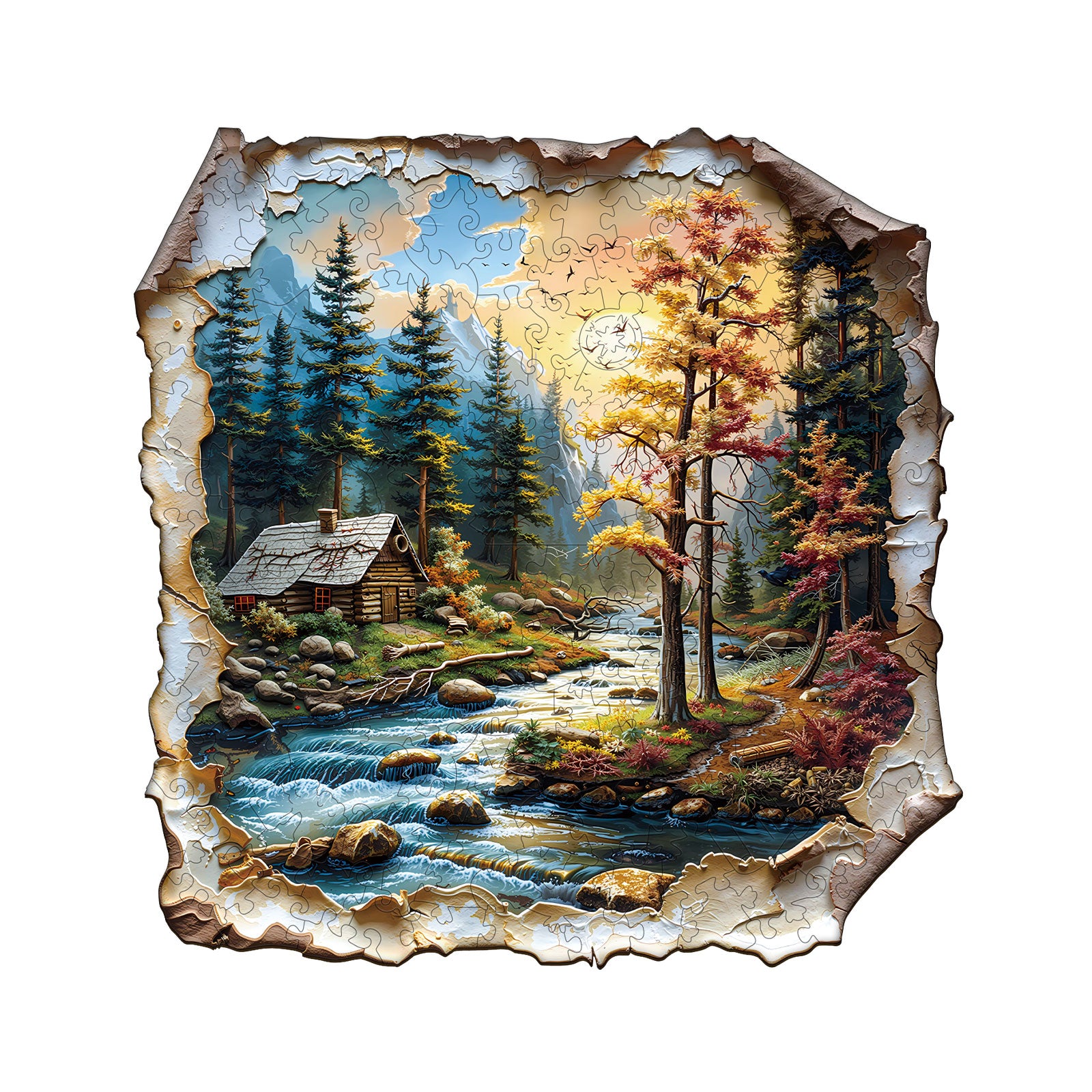 Autumn Dreamscape Wooden Jigsaw Puzzle