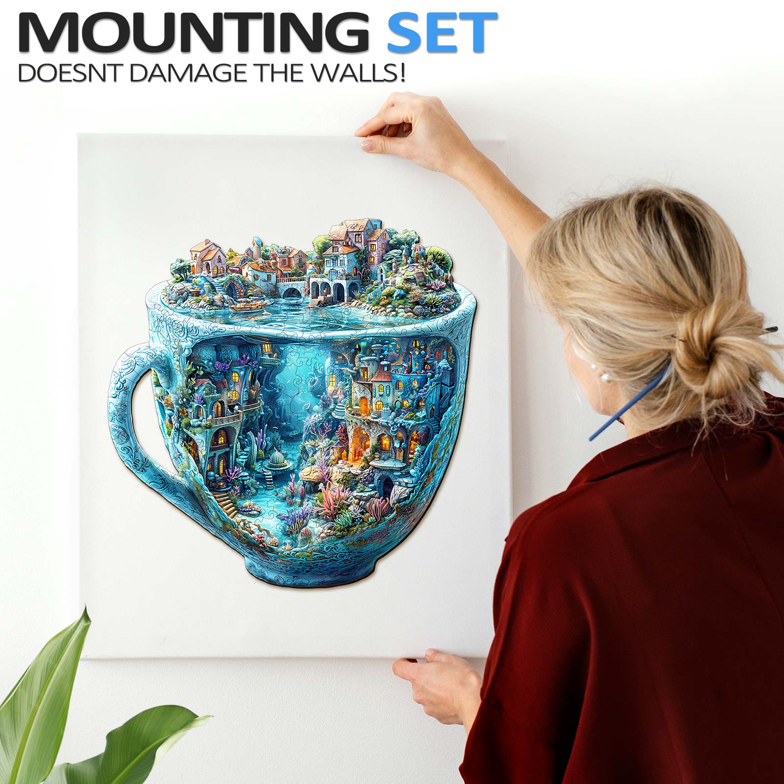 Ocean Mug Wooden Jigsaw Puzzle