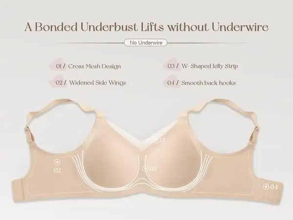 Women Wireless V-Neck Mesh Bralette (Just $3 Each!)