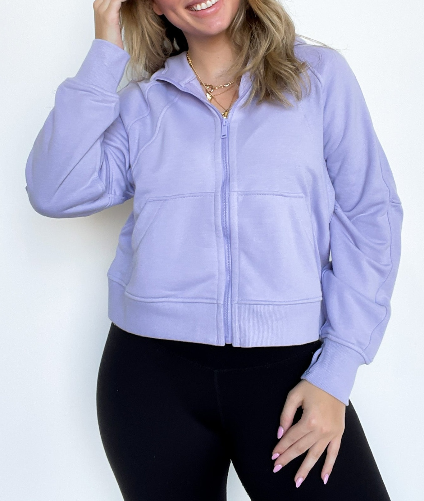 French Terry Zip Up Hoodie