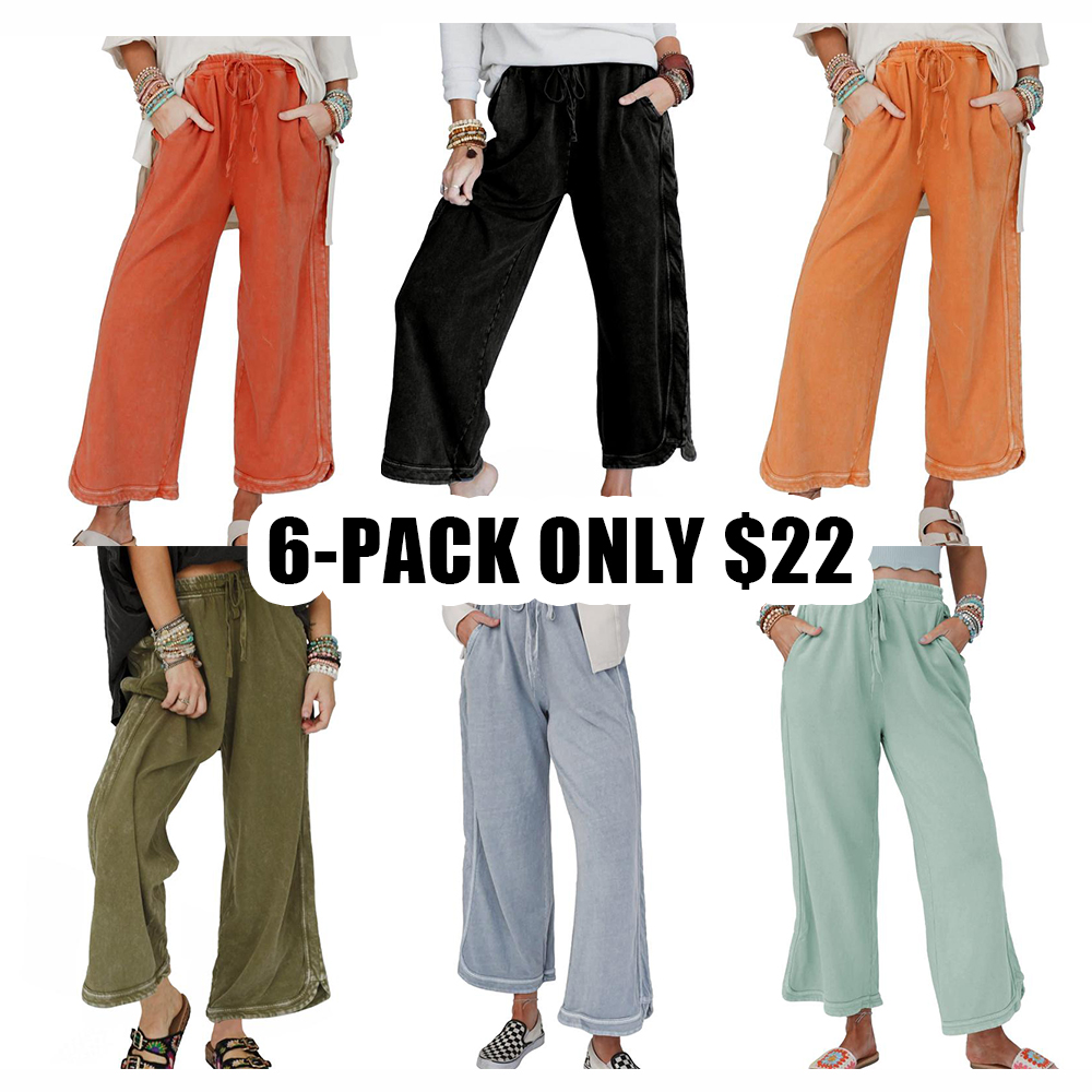 Comfy Wide Leg Pants with Pockets – High Waist