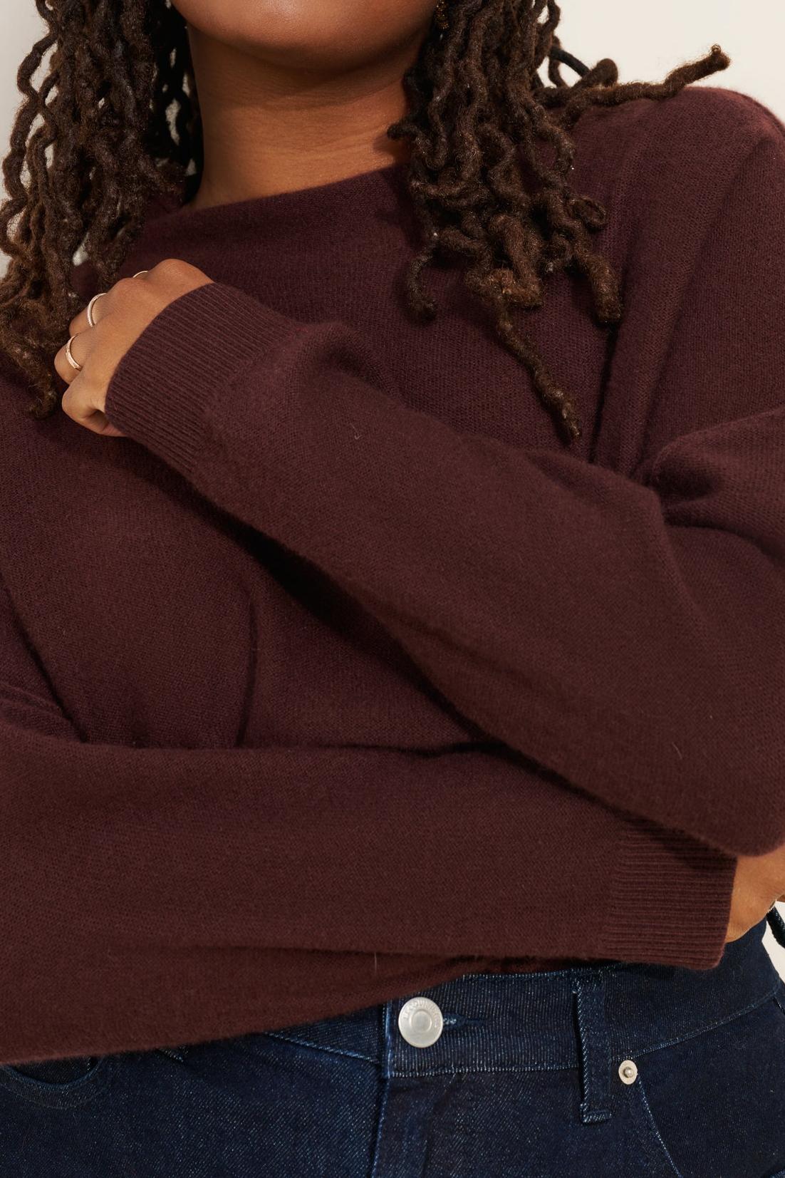 Wool-Cashmere Crew Neck Sweater