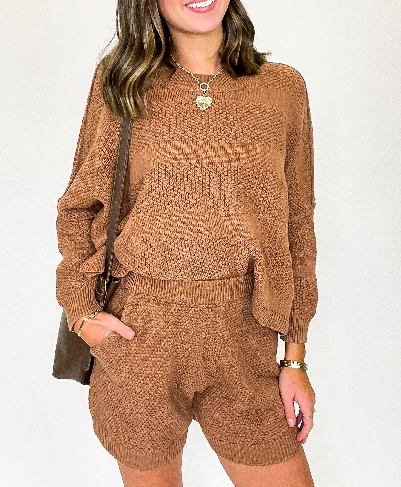 Ease Relaxed Fit Knit Top and Shorts Set