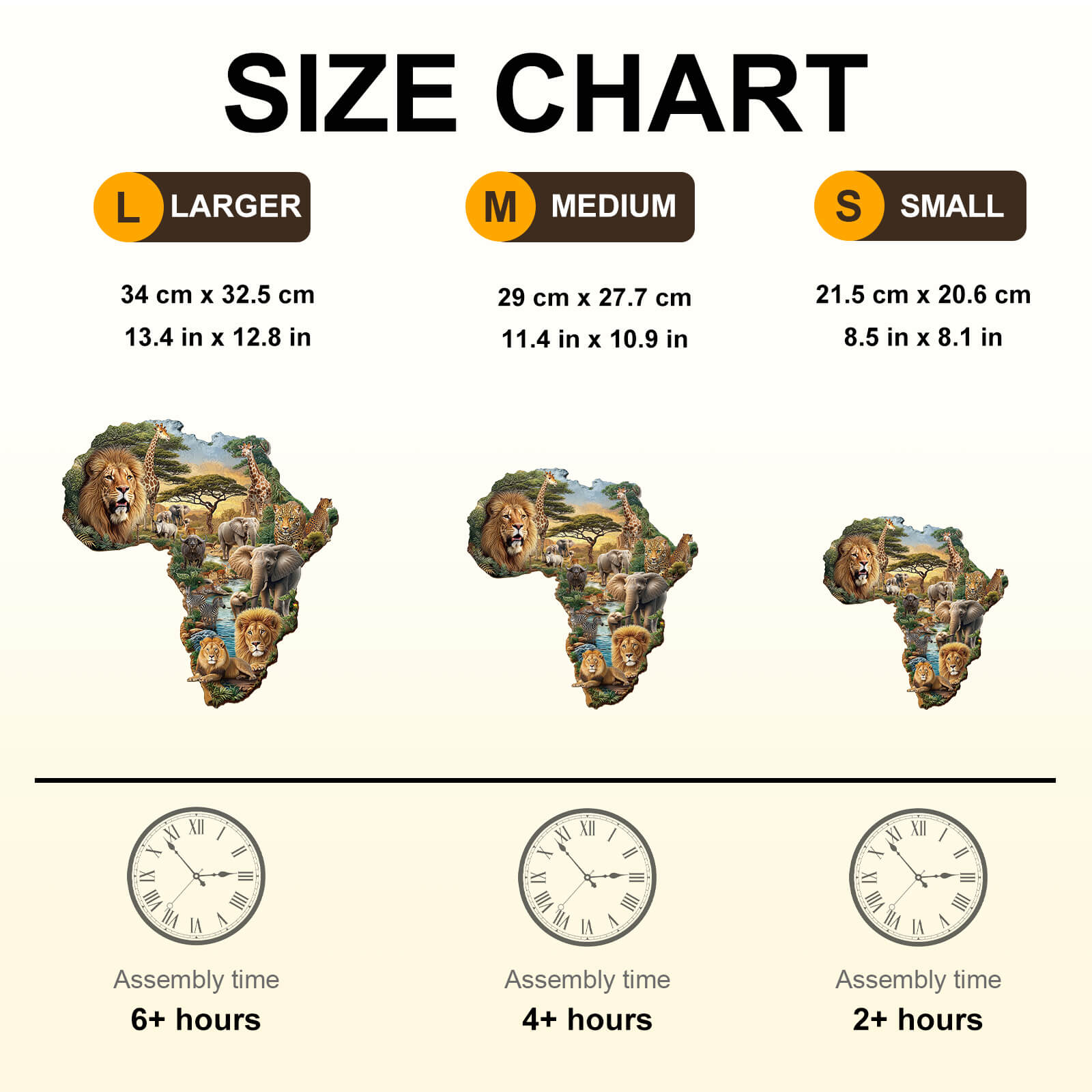 African animals Wooden Jigsaw Puzzle