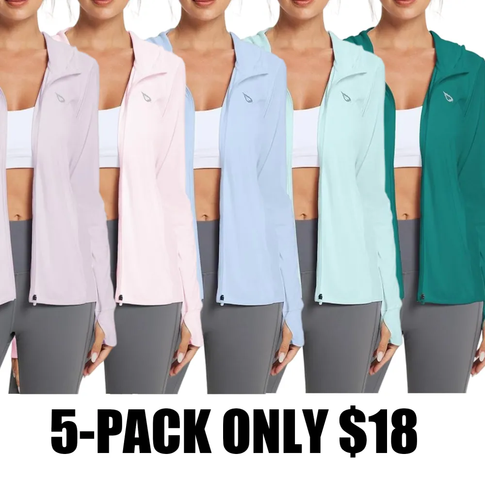 Women's UPF 50+ Sun Hoodie – Lightweight UV Protection Jacket for Hiking, Gardening & Summer Outdoors