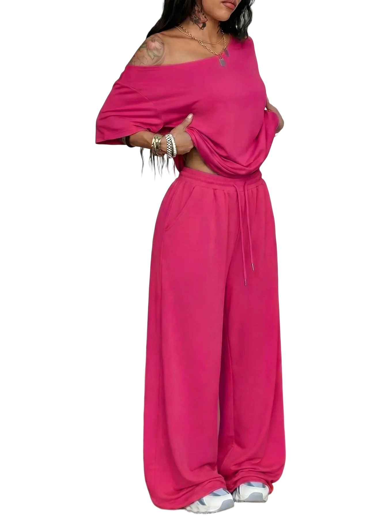 Women's Wide-Leg Lounge Set