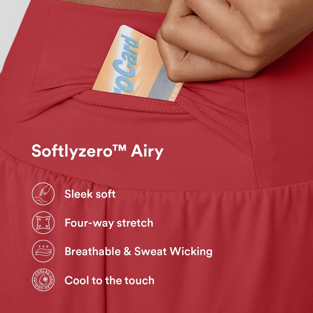 High Waisted Back Pocket & Side Hidden Pocket 2-in-1 Yoga Shorts 3