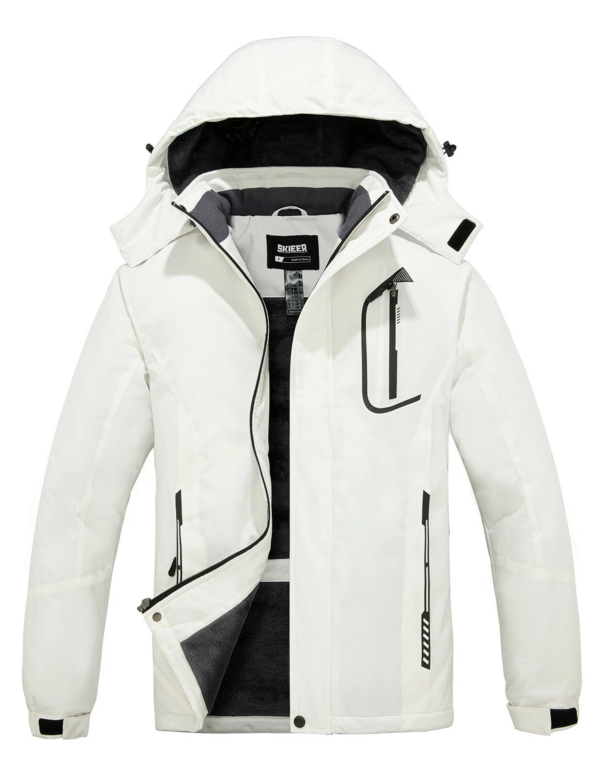 Skieer Men's Mountain Waterproof Ski Jacket Winter Rain Jacket Warm Snow Coat