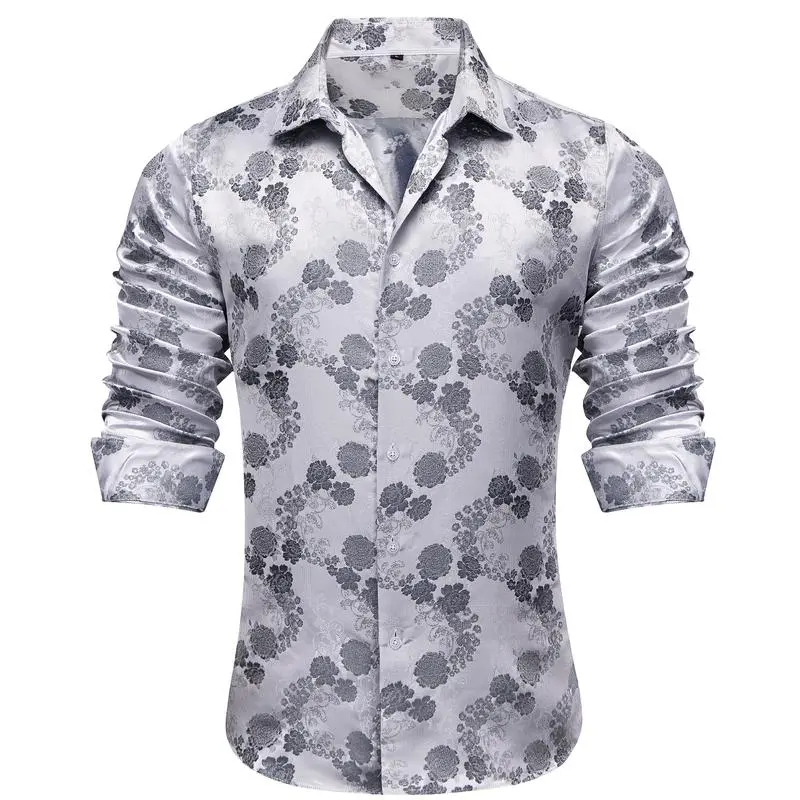 Men's Paisley Dress Shirt Long Sleeve