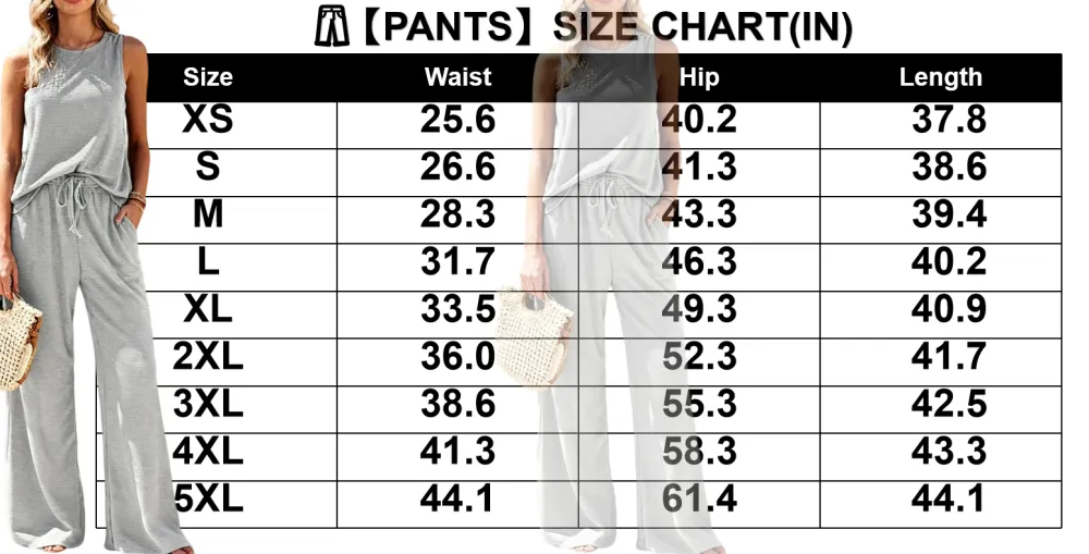 Women's 2-Piece Waffle Lounge Set