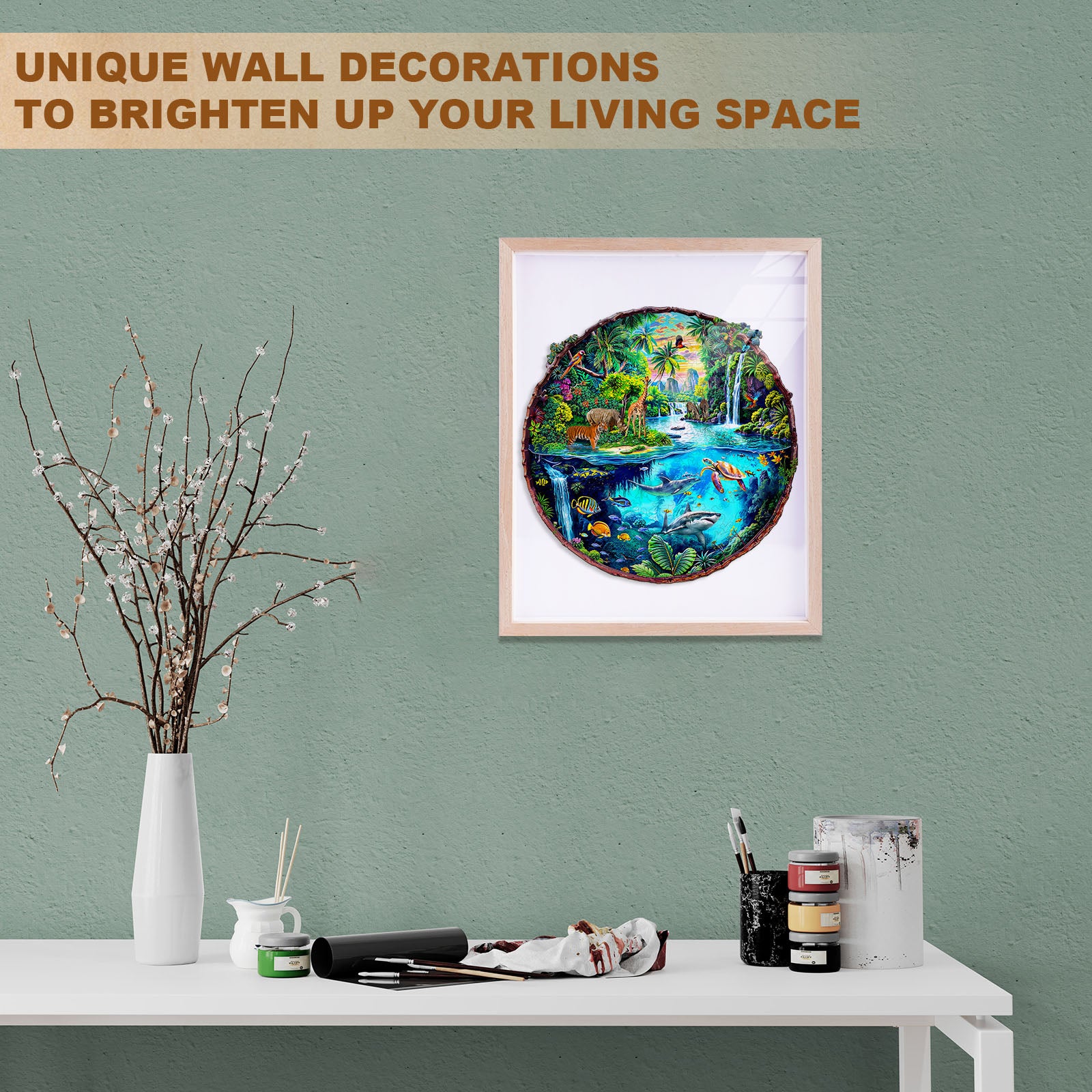 World Fusion Wooden Jigsaw Puzzle