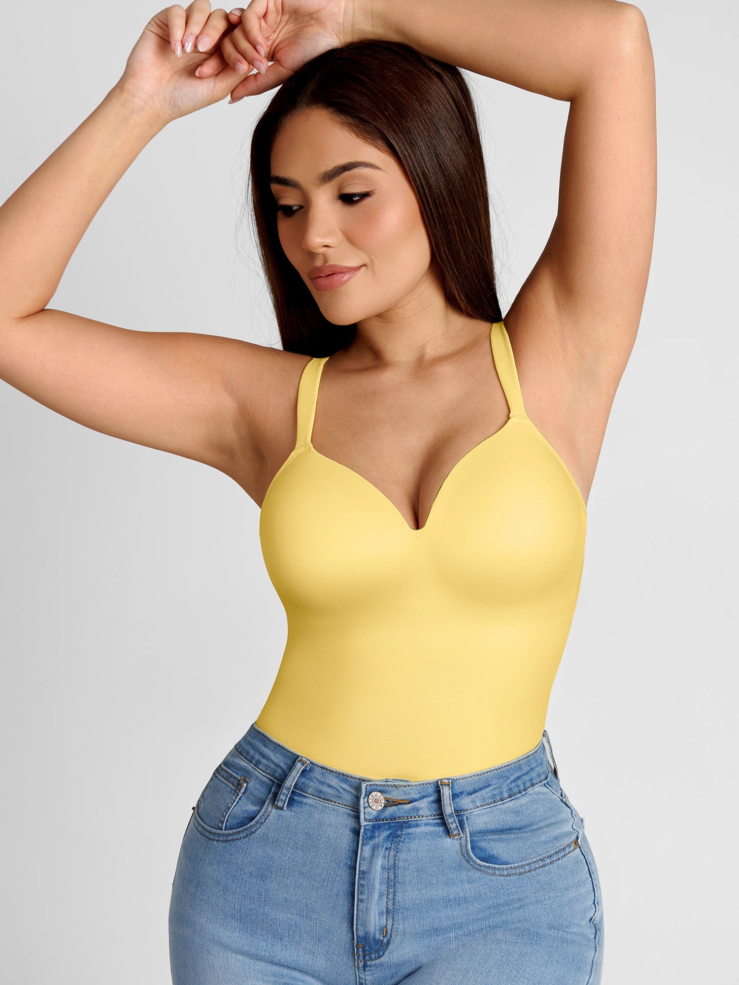 Feelingirl Seamless Built-In Bra Cami Top