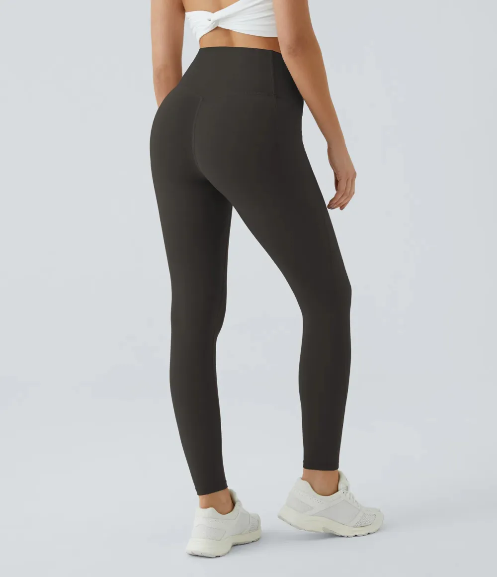 High Waisted Tummy Control Pocket Shaping Training Leggings