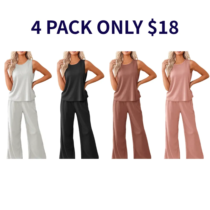 Womens Pajamas 2 Piece Lounge Set