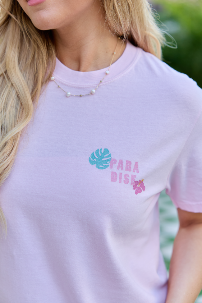 Paradise Light Pink Graphic Tee