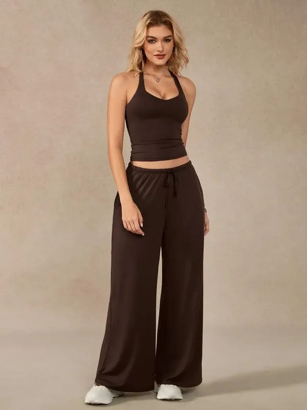 Women's Criss Cross Yoga Sport Two-Piece Set