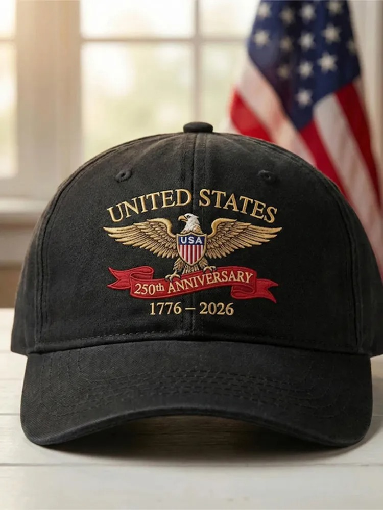Embroidered American 250Th Anniversary Hat