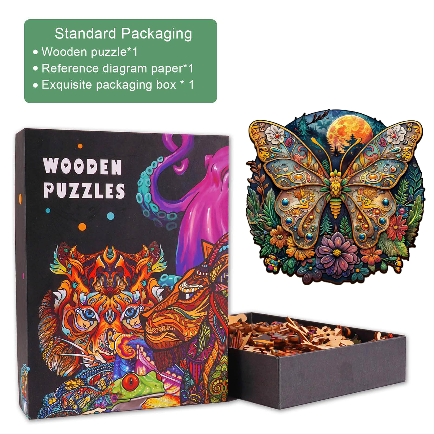 Ancient Butterfly-1 Wooden Jigsaw Puzzle