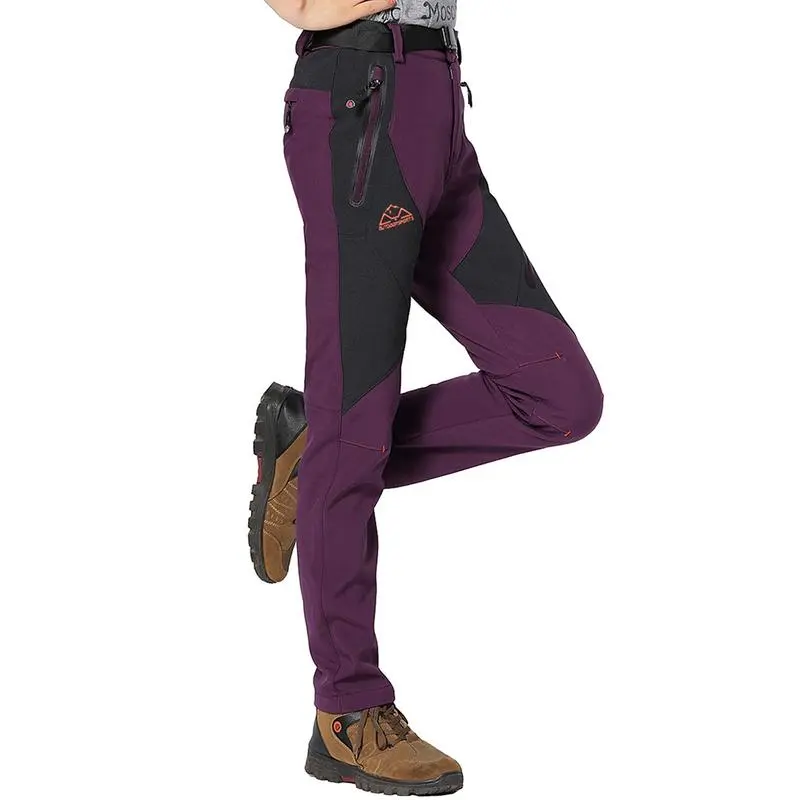 Women's Snow Pants Waterproof Insulated Fleece Thermal Ski Hiking Snowboard Pants