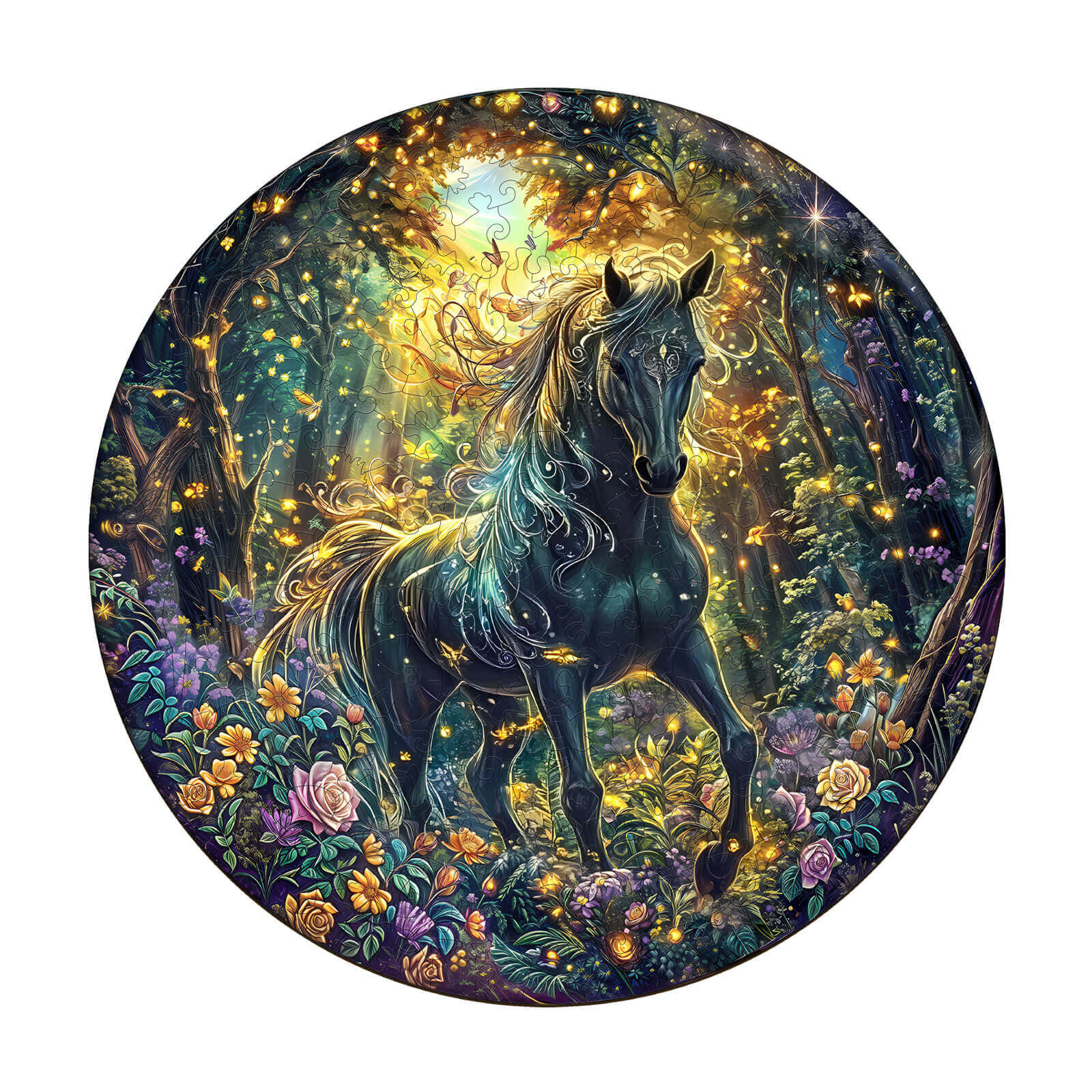 Forest Horse Wooden Jigsaw Puzzle