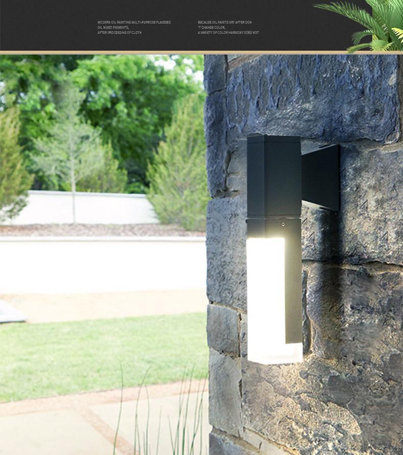 Square Up and Down Lighting LED Waterproof Modern Outdoor Wall Lights
