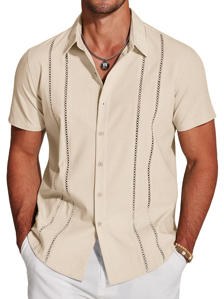 Men's Cuban Guayabera Shirt – Casual Summer Menswear Top