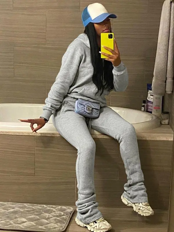 Womens Sweatshirt 2 Piece Pants Set