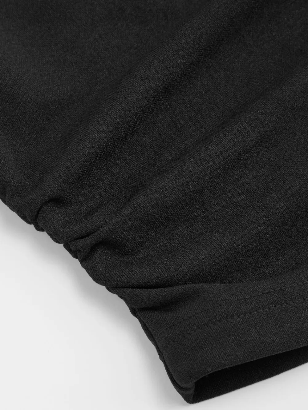 Boat Neck Gingham Bowknot Ruched Long Sleeve Top