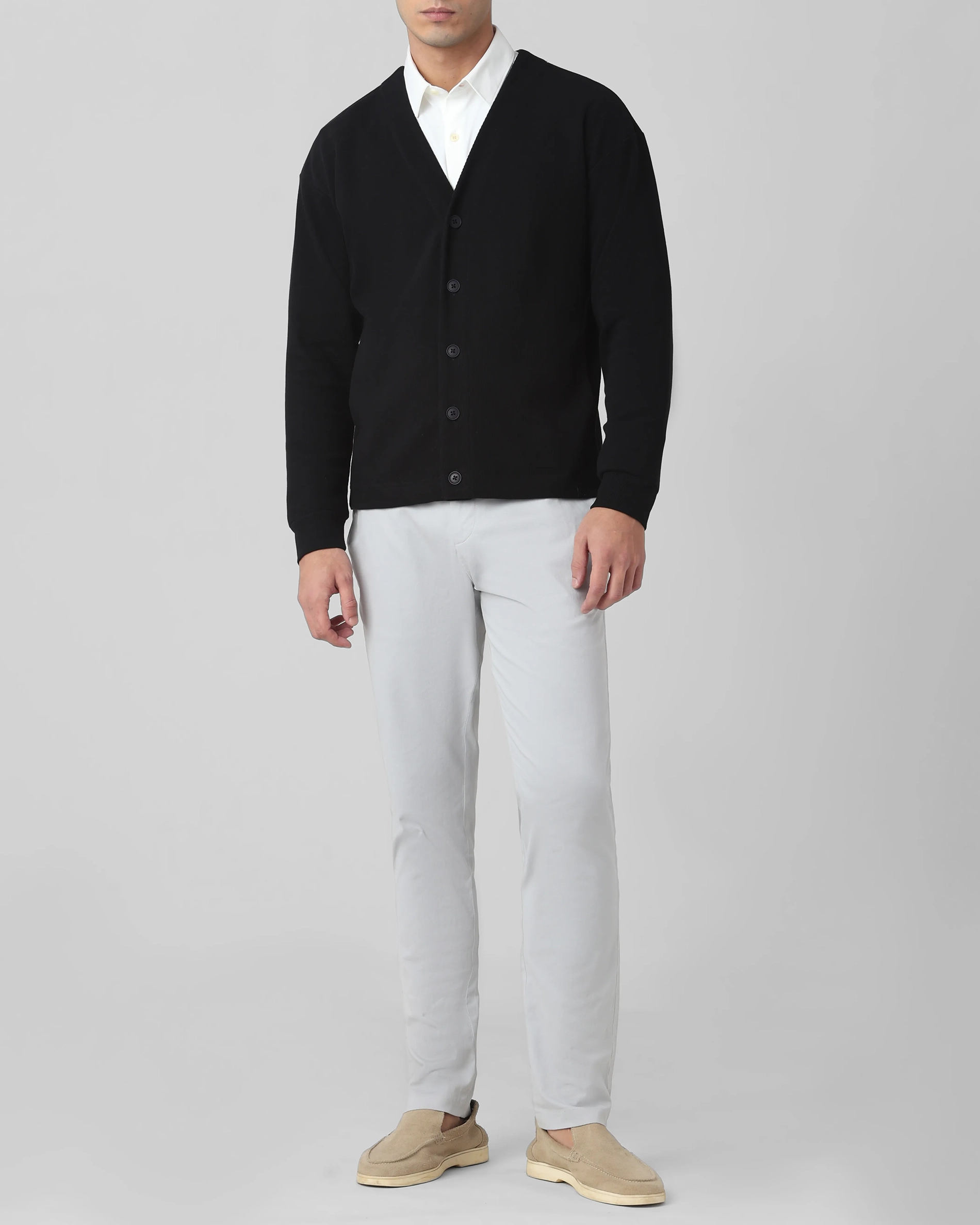 Leisure Comfortable Soft Daily Slim Black Sweater