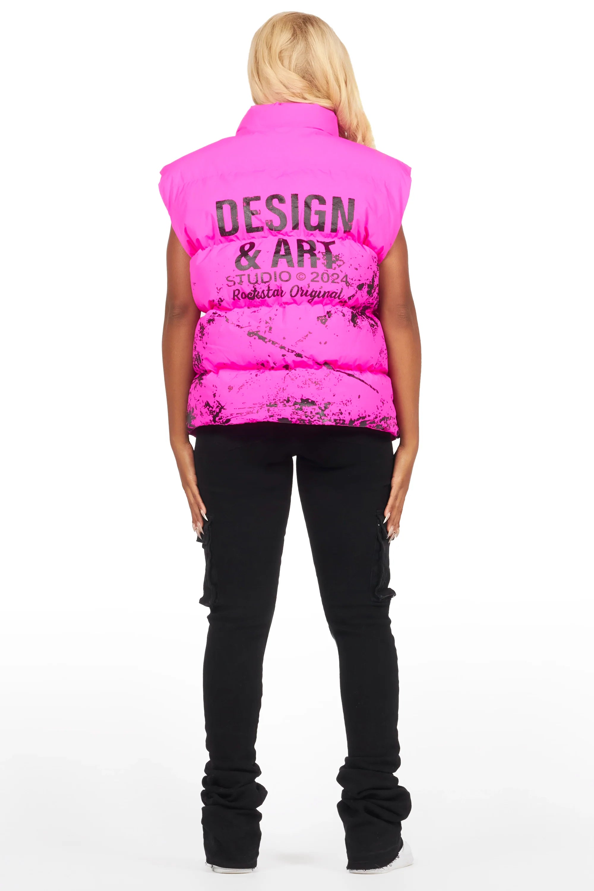 Lamanda Hot Pink Puffer Vest