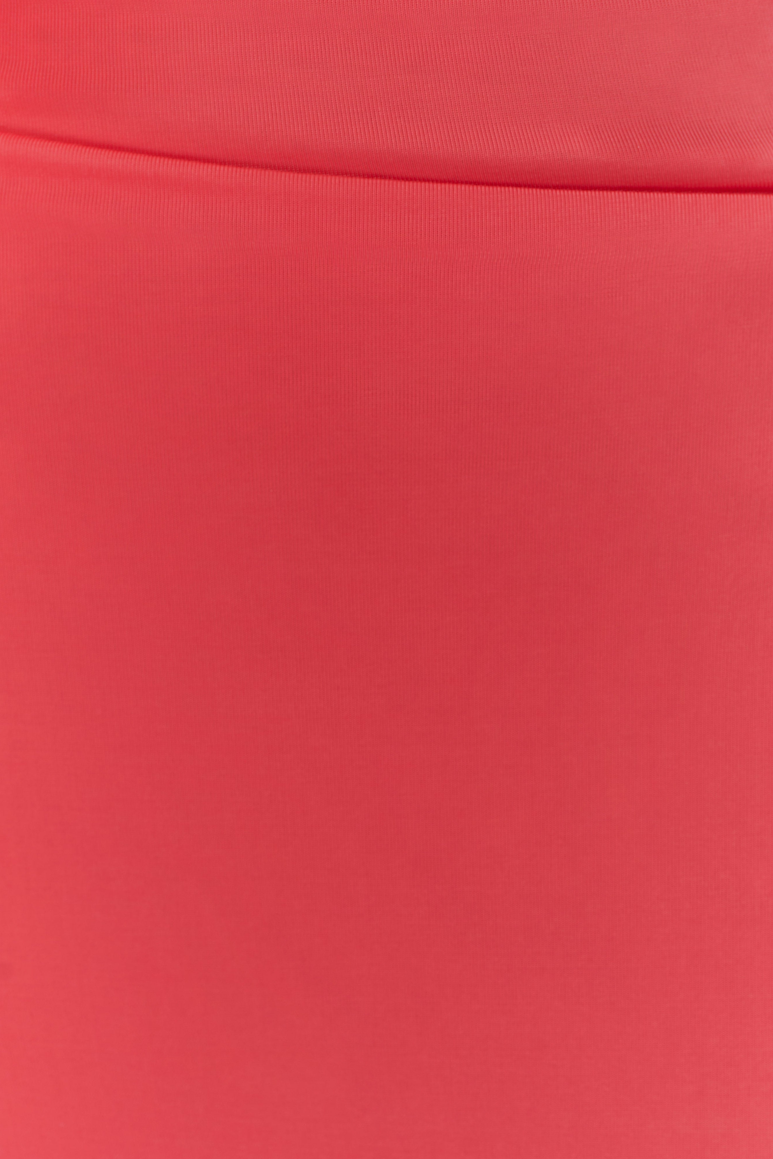 Coral Slinky Twist Midi Skirt