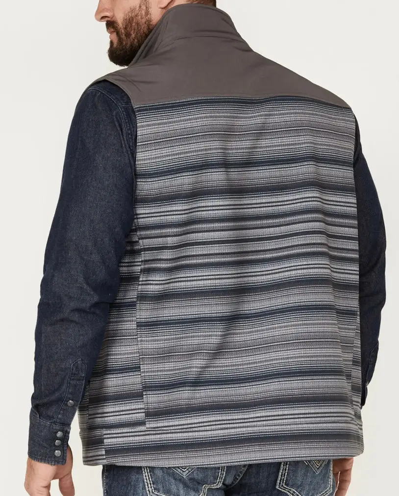 Cinch Men’s Grey Striped Vest